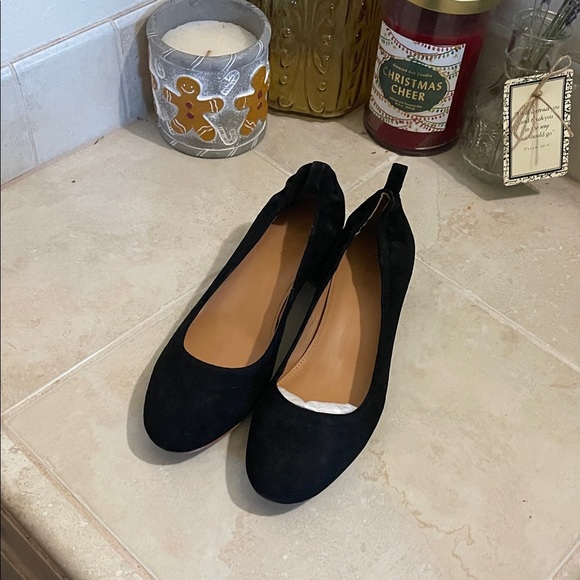 JCREW- Anya suede black heel - size6.5 - NWT - Picture 2 of 7
